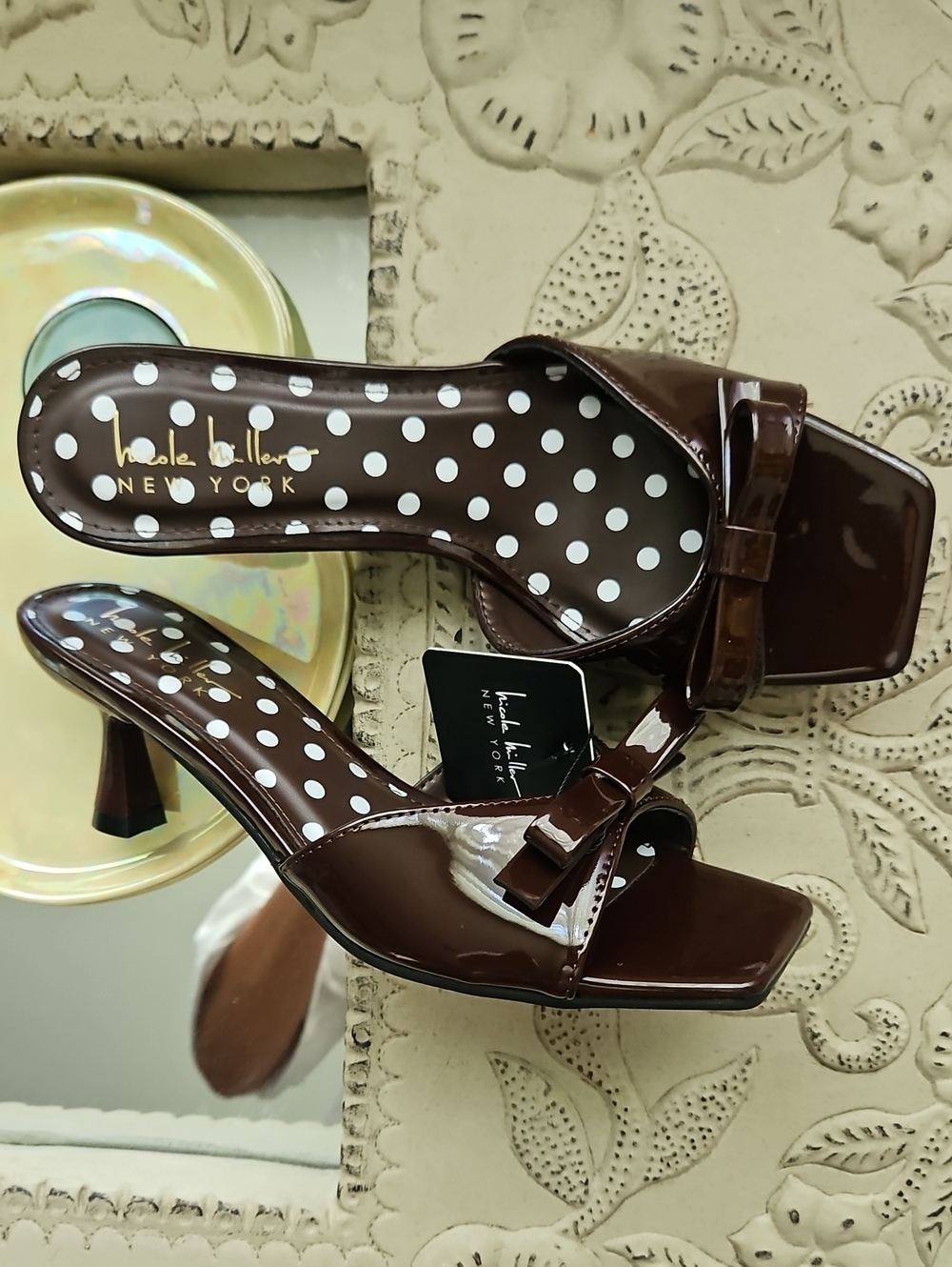 NICOLE MILLER Bow Kitten-Heels